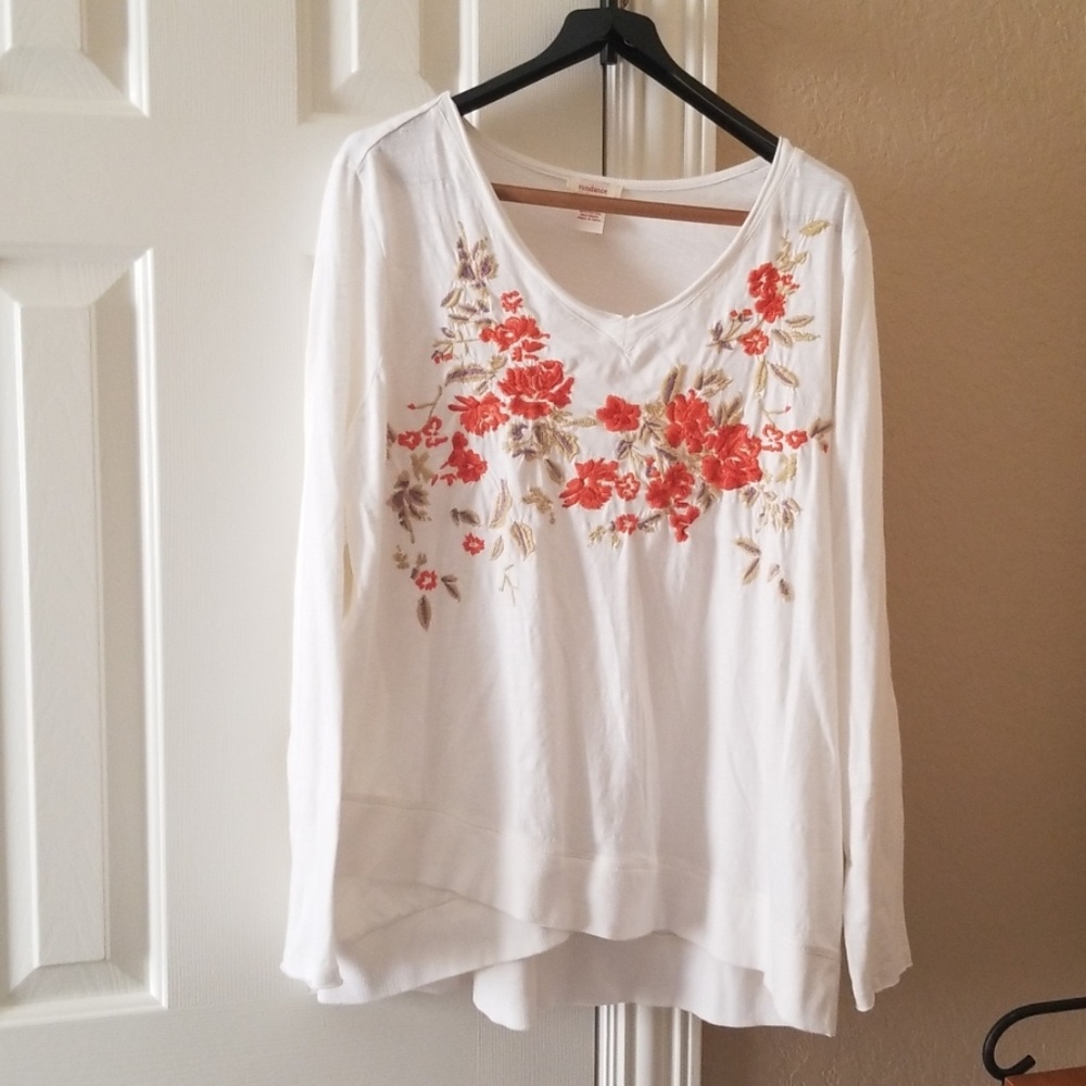 Sundance long sleeved embroidered shirt